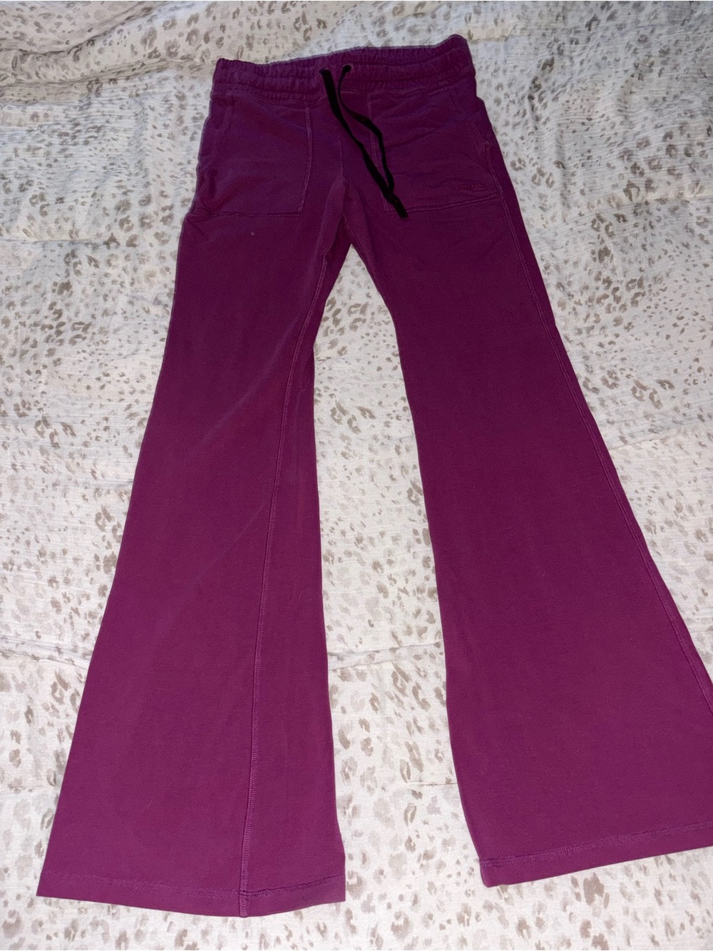 PINK Victoria's Secret Plum Wide-Leg Leggings